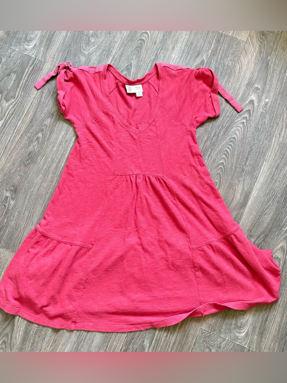 Antrhopologie Saturday Sunday Kathie Flounced Mini Dress Pink - Picture 2 of 5